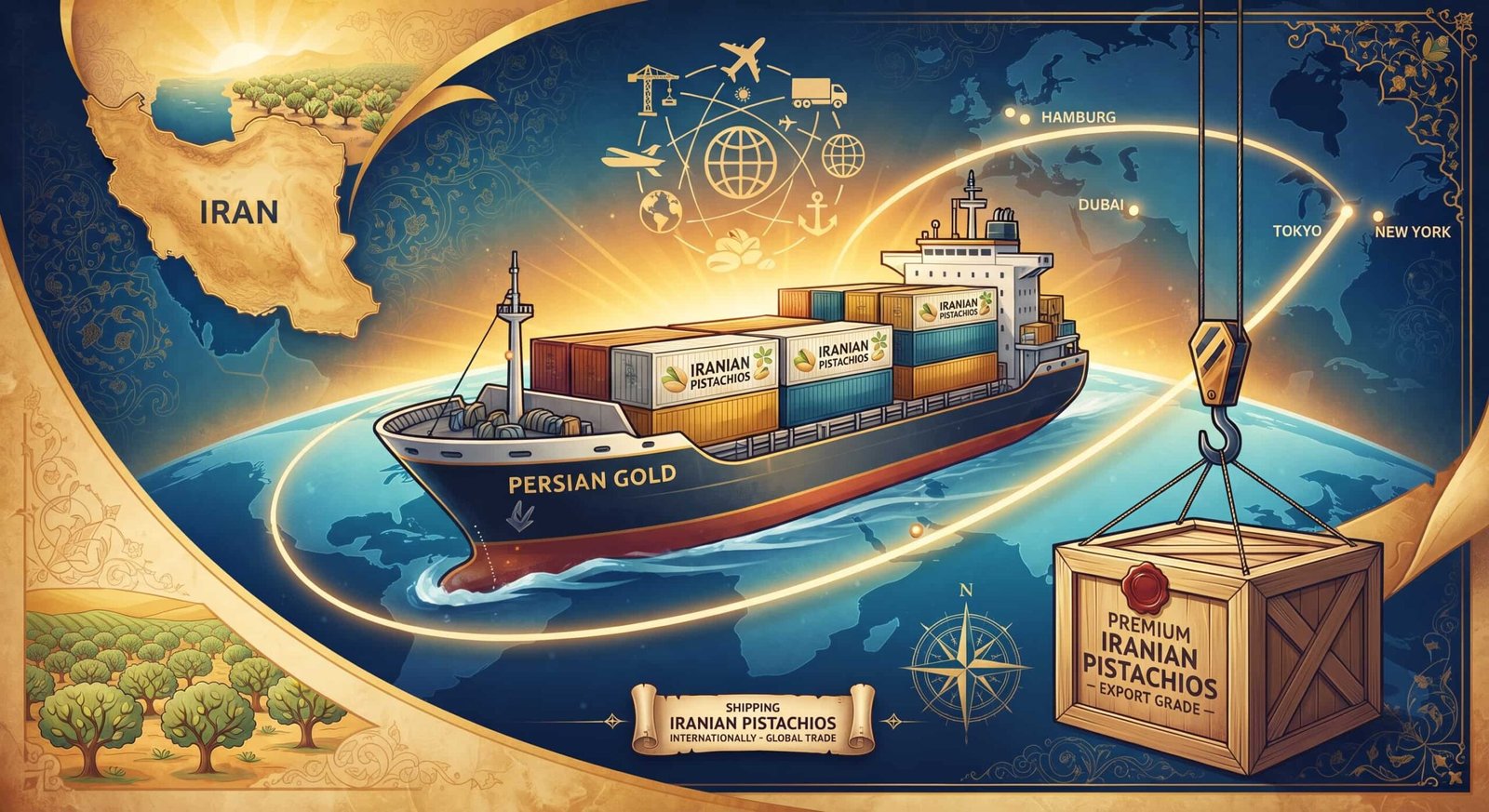 Shipping Iranian Pistachios Internationally